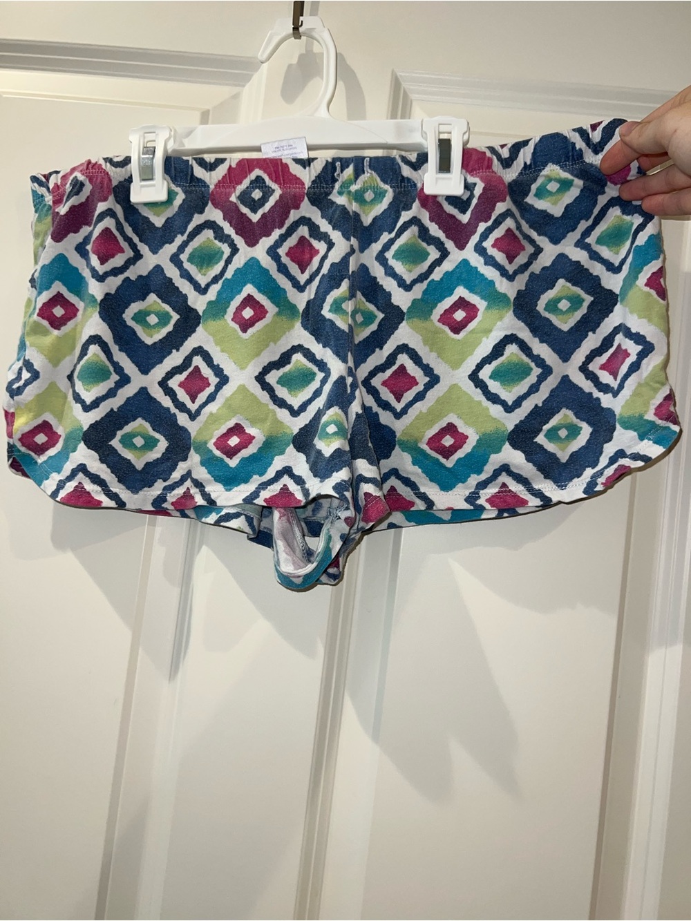 Secret Treasures Navy Multicolor Geometric Pajama Shorts